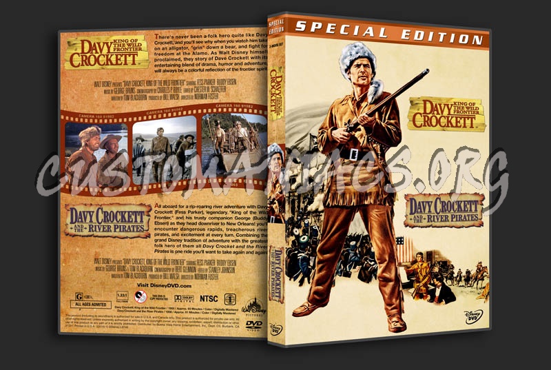 Davy Crockett Double Feature dvd cover