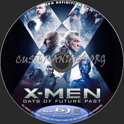 X-Men: Days Of Future Past blu-ray label