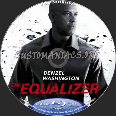 The Equalizer blu-ray label