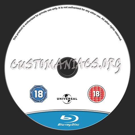 Universal Blu-Ray label Template dvd label