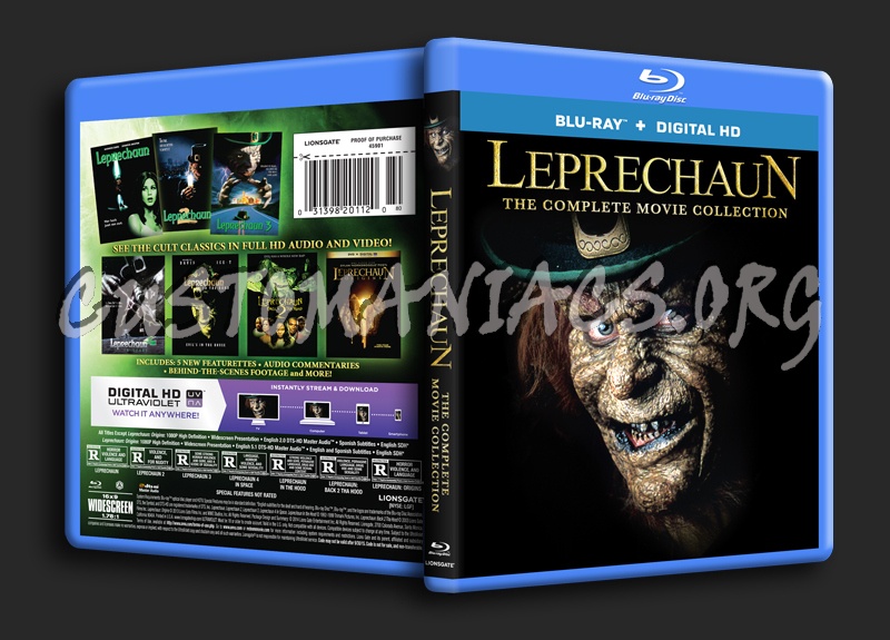 Leprechaun the Complete Movie Collection blu-ray cover