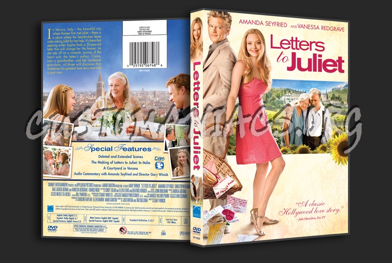 Letters To Juliet dvd cover