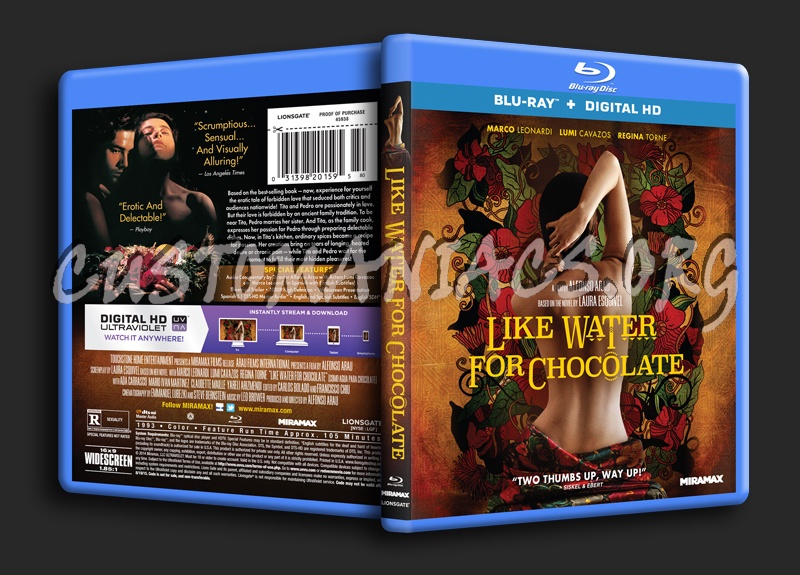 Like Water For Chocolate blu-ray cover