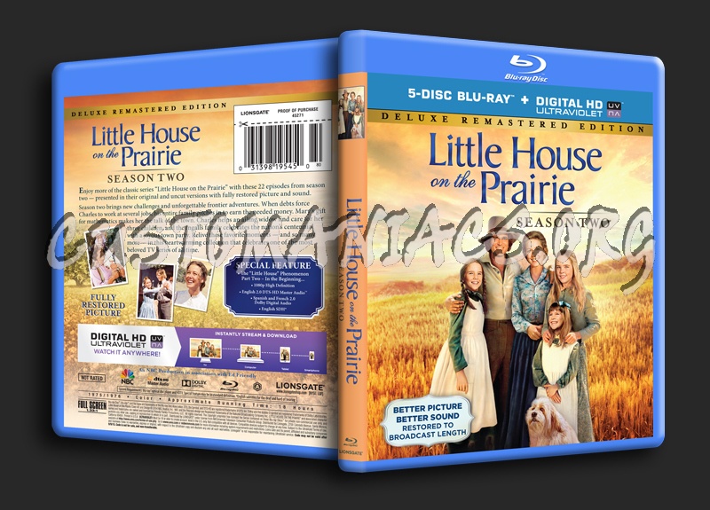 Little House on the Prairie Season 2 blu-ray cover