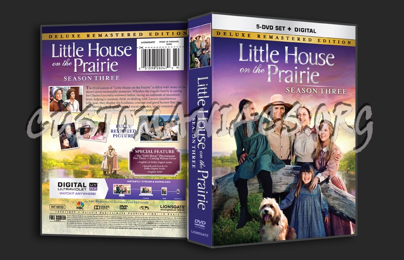 Little House on the Prairie Season 3 dvd cover