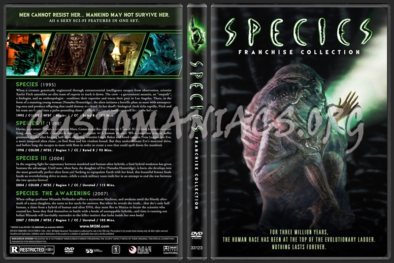 Species - Franchise Collection dvd cover