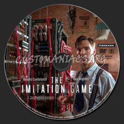The Imitation Game dvd label