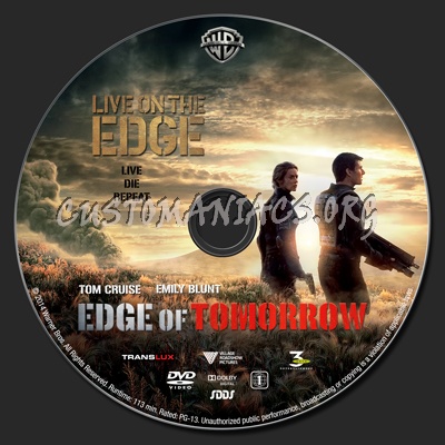 Edge of Tomorrow dvd label