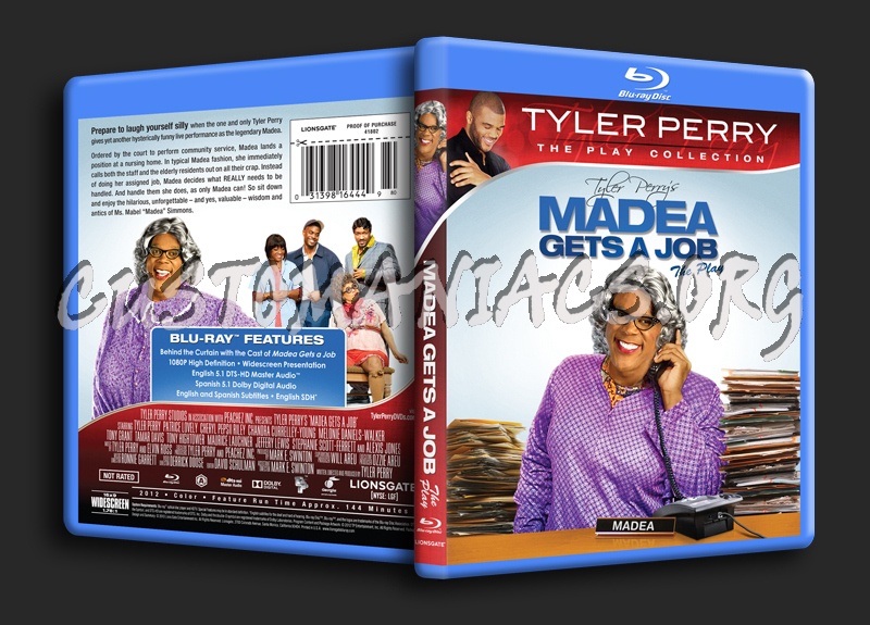 Madea Get's A Job The Play blu-ray cover