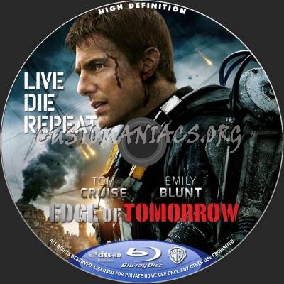 Edge Of Tomorrow blu-ray label