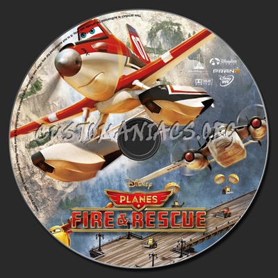 Planes: Fire & Rescue dvd label