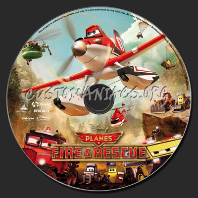 Planes: Fire & Rescue blu-ray label