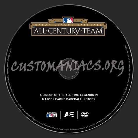 Major League Baseball All Century Team dvd label