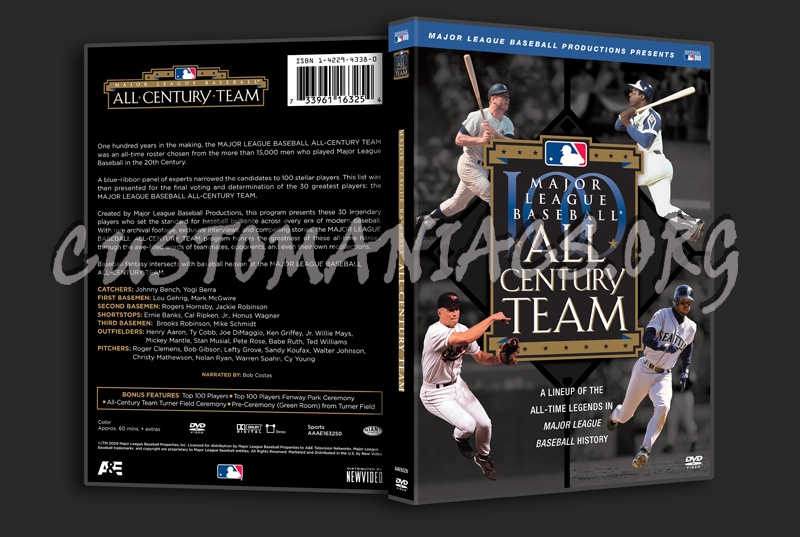 Major League Baseball All Century Team dvd cover