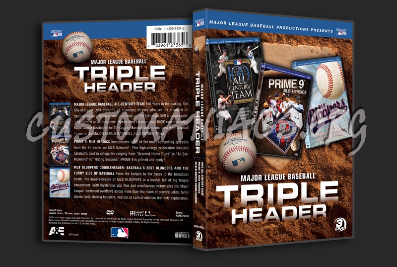 Major League Baseball Triple Header dvd cover