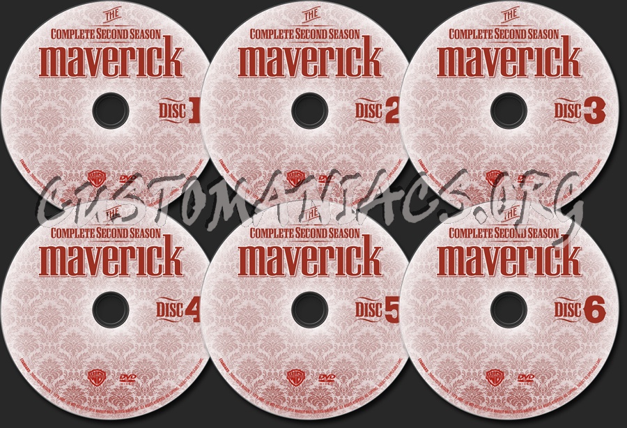 Maverick Season 2 dvd label