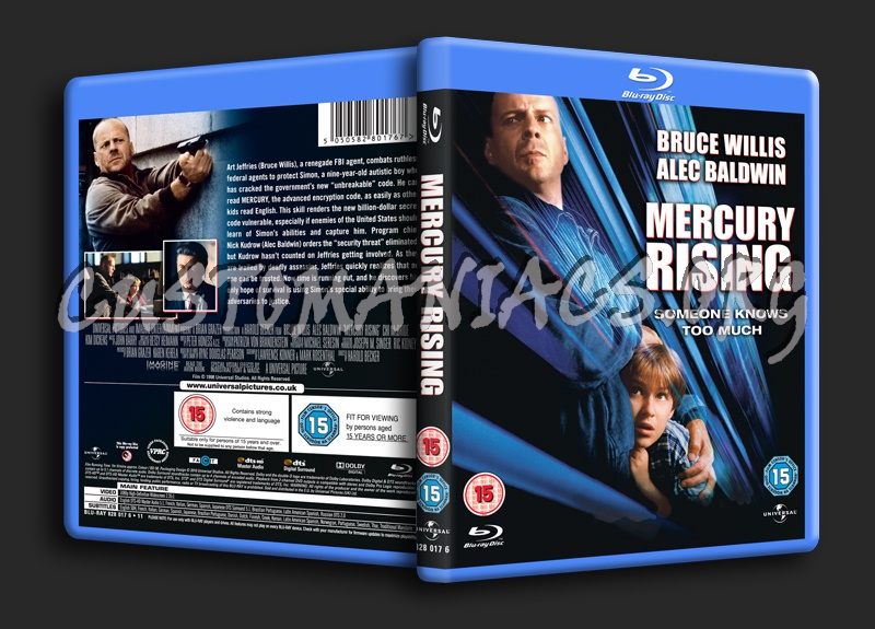 Mercury Rising blu-ray cover