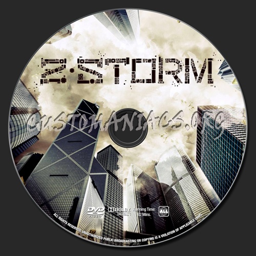 Z Storm dvd label