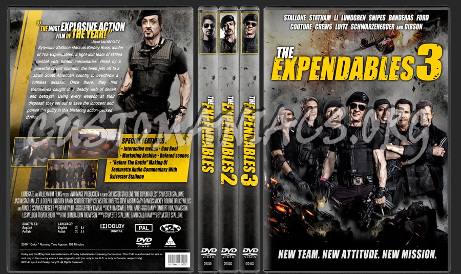 The Expendables Collection dvd cover
