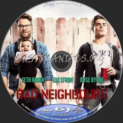 Bad Neighbours blu-ray label