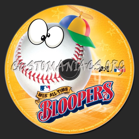MLB All-Time Bloopers dvd label