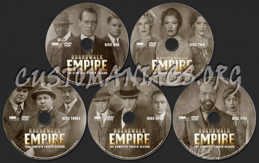 Boardwalk Empire Season 4 dvd label