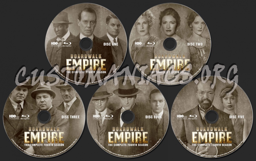 Boardwalk Empire Season 4 blu-ray label