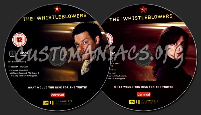 Whistleblowers Series 1 dvd label