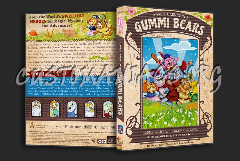 Adventures of the Gummi Bears Season 1 2 3 4 5 6 dvd cover