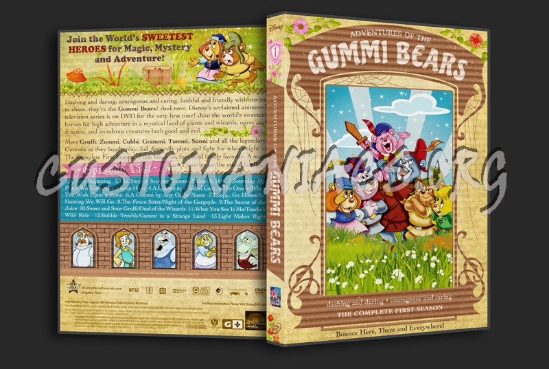 Adventures of the Gummi Bears Season 1 2 3 4 5 6 dvd cover