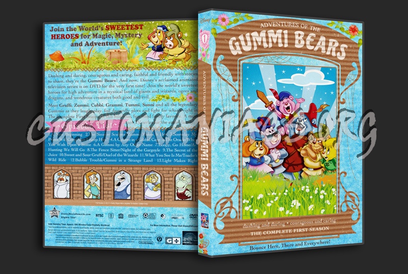 Adventures of the Gummi Bears Season 1 2 3 4 5 6 dvd cover