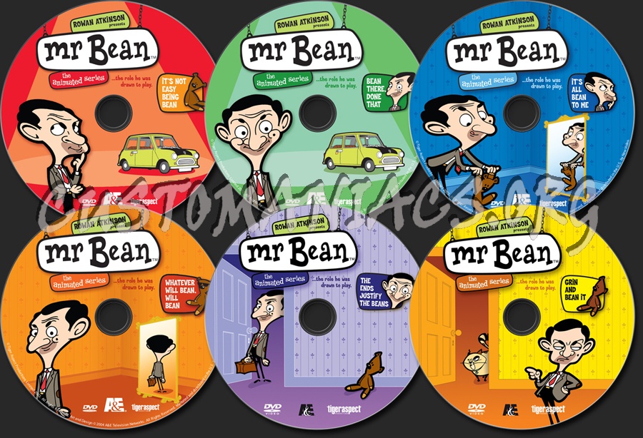 Mr Bean The Animated Series dvd label