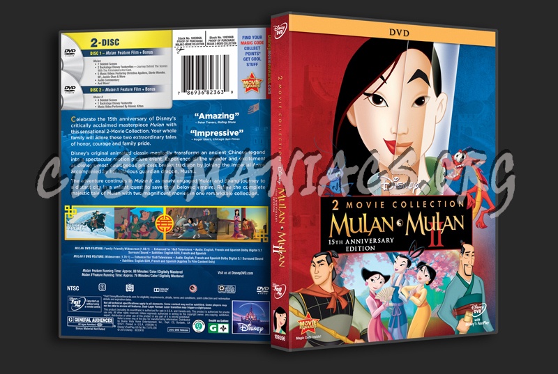 Mulan 2 Movie Collection dvd cover DVD Covers Labels by Customaniacs id 214864 free download highres dvd cover