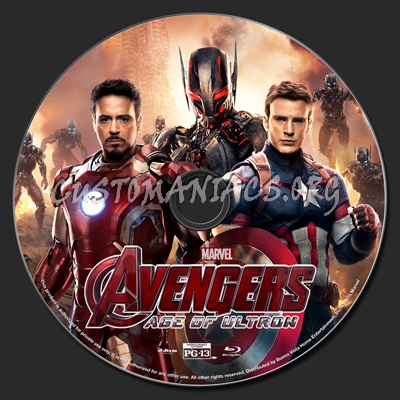 Avengers: Age Of Ultron blu-ray label