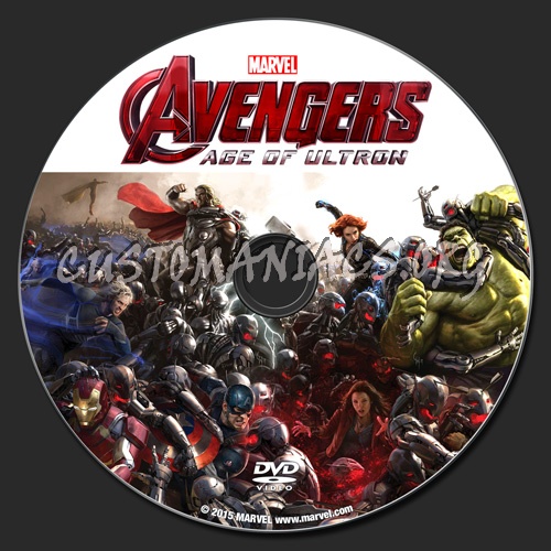 Avengers: Age of Ultron dvd label