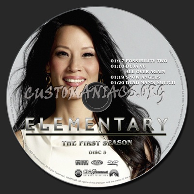 Elementary season 1 dvd label