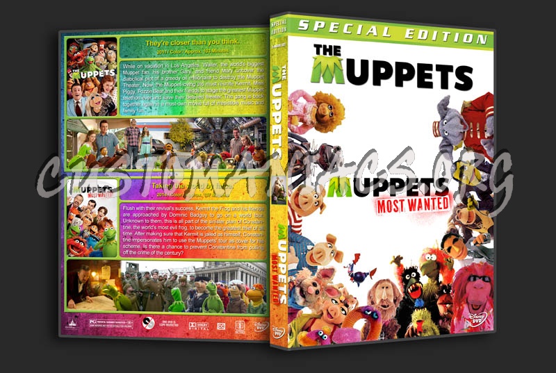 The Muppets / Muppets: Most Wanted Double dvd cover