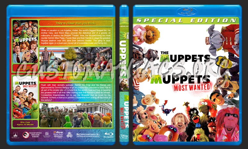 The Muppets / Muppets: Most Wanted Double blu-ray cover