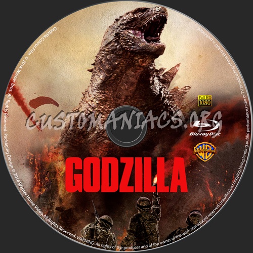 Godzilla blu-ray label