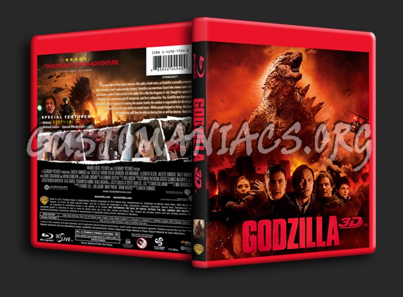 Godzilla 3d blu-ray cover