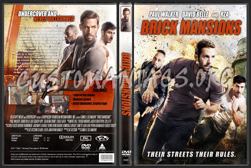 Brick Mansions (2014) dvd cover