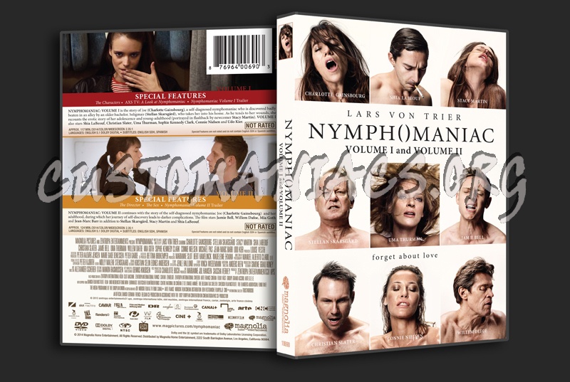 Nymphomaniac Volume 1&2 dvd cover