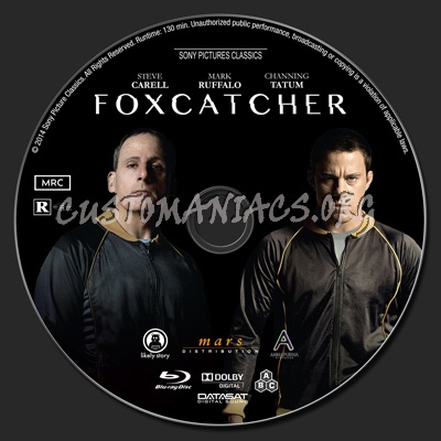 Foxcatcher blu-ray label