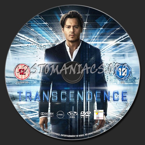 Transcendence dvd label