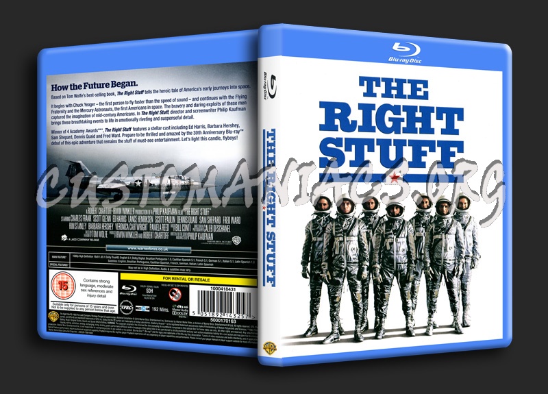 The Right Stuff blu-ray cover