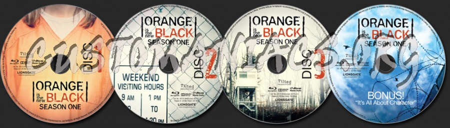 Orange Is The New Black Season 1 blu-ray label