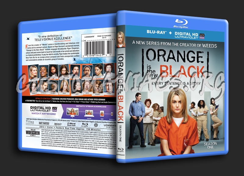 Orange Is The New Black Season 1 blu-ray cover