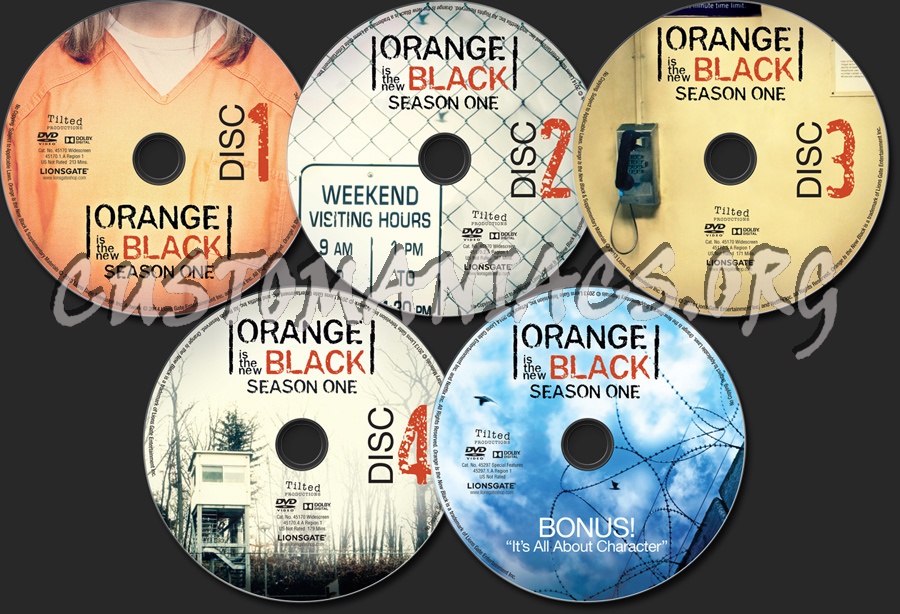 Orange Is The New Black Season 1 dvd label