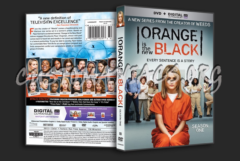 Orange Is The New Black Season 1 dvd cover