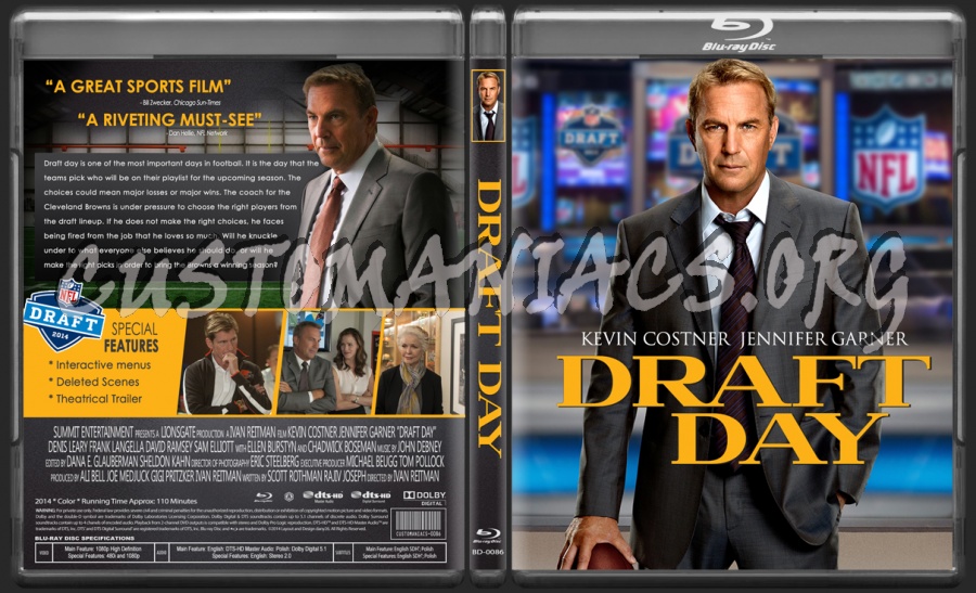 Draft Day (2014) blu-ray cover